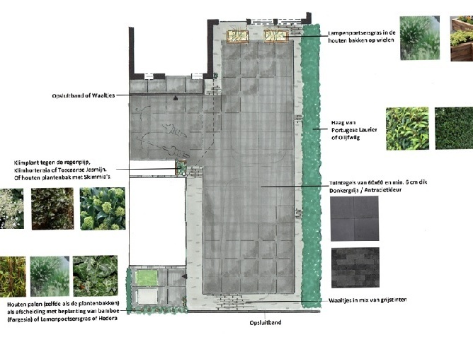 beplantings en materialen voorstel